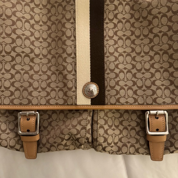 Coach monogram and leather messenger bag - Picture 3 of 10